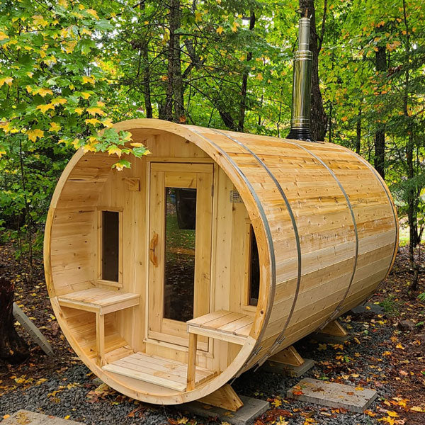 CT Tranquility Wood Burning Barrel Sauna