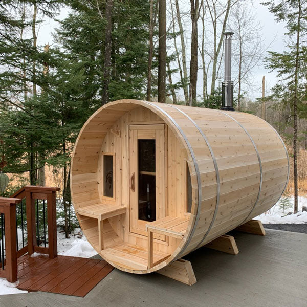 CT Tranquility Wood Burning Barrel Sauna