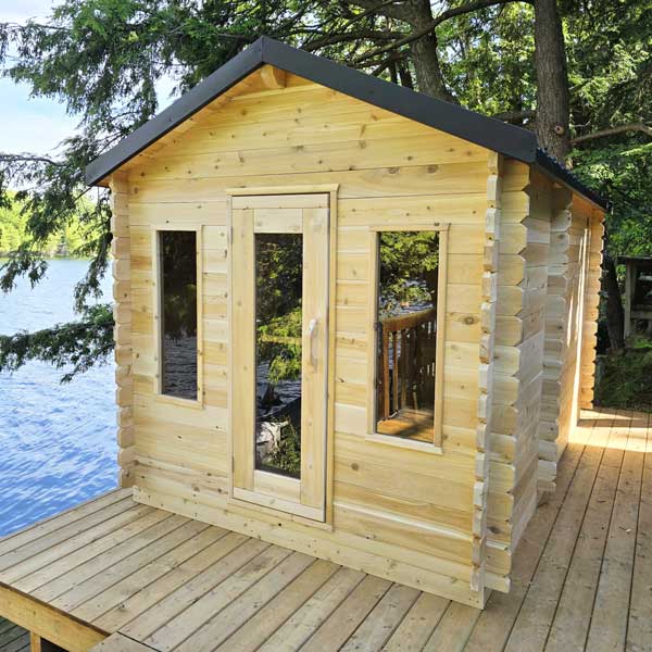 CT Georgian Electric Heated Cabin Sauna with Changeroom