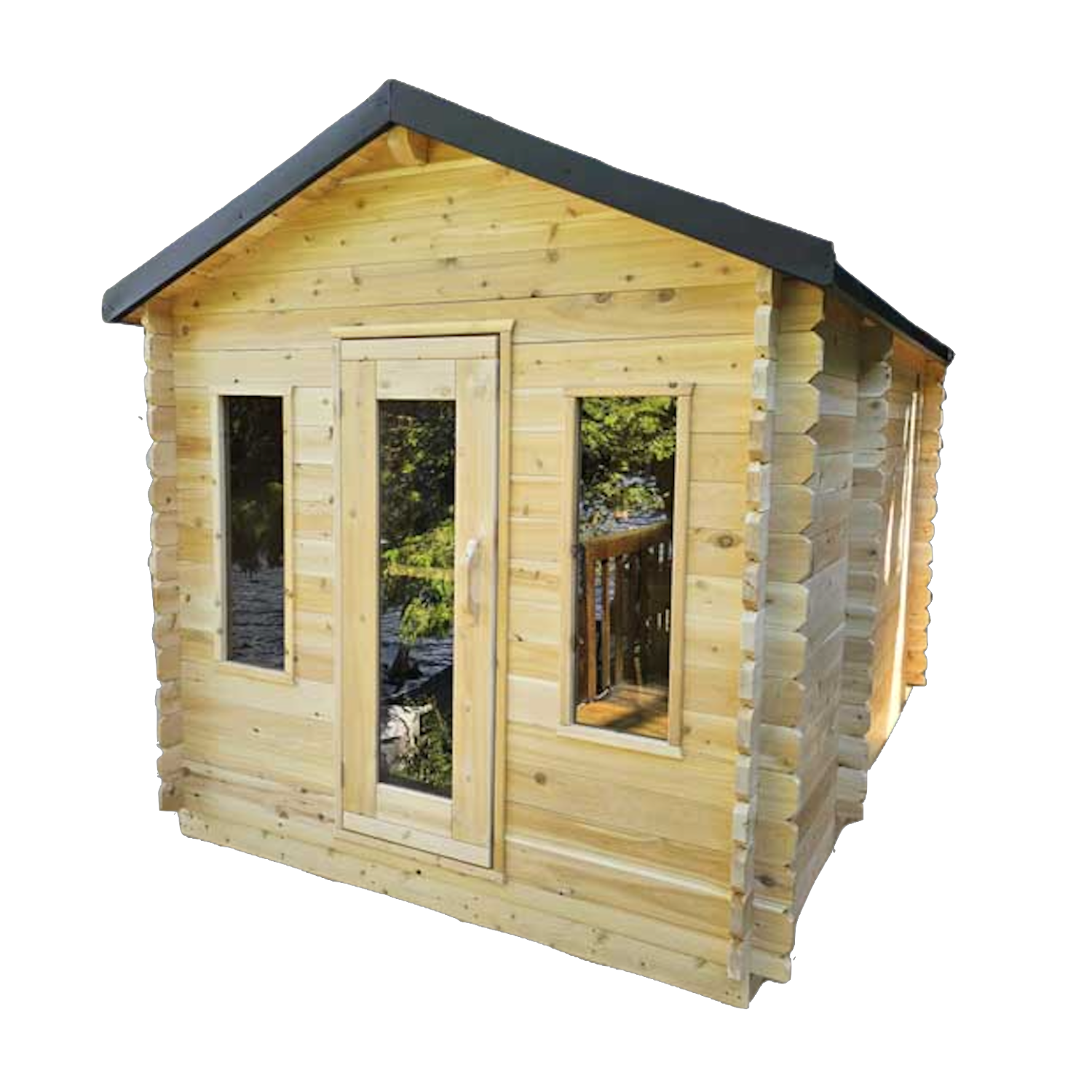 CT Georgian Electric Heated Cabin Sauna with Changeroom