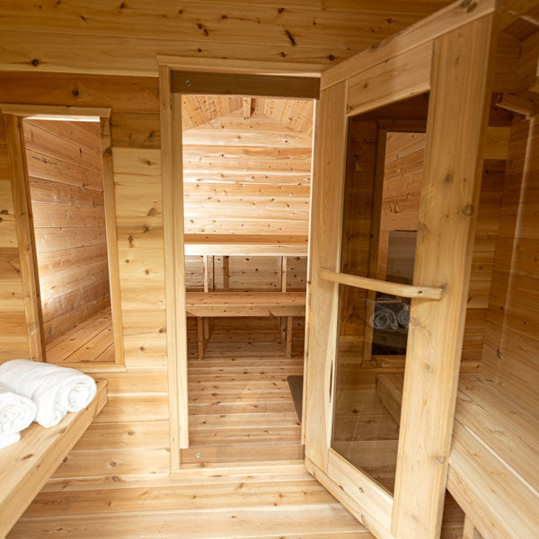 CT Georgian Electric Heated Cabin Sauna with Changeroom